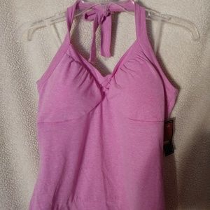 Halter top and jeans